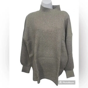 NWOT Grey Mock Turtleneck Sweater - super soft - size XXL